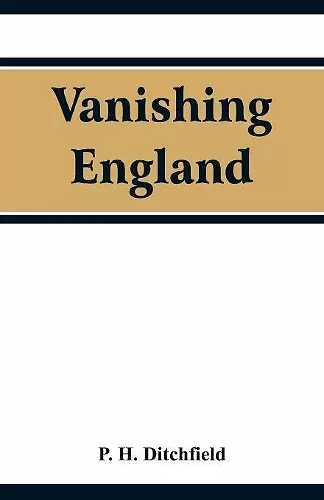 Vanishing England cover