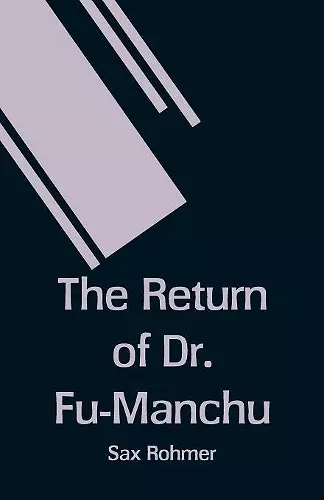 The Return of Dr. Fu-Manchu cover