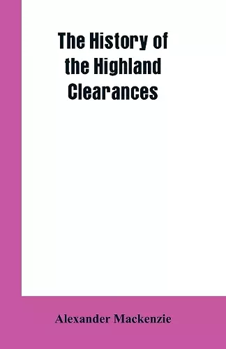 The History of the Highland Clearances cover