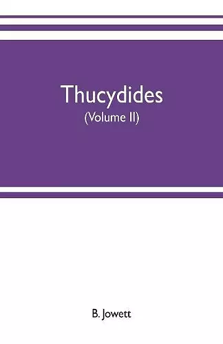 Thucydides (Volume II) cover