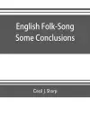 English Folk-Song some conclusions cover