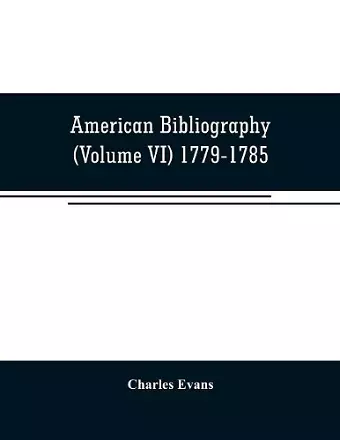 American bibliography cover