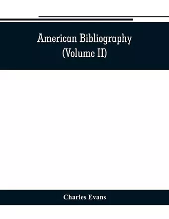 American bibliography cover