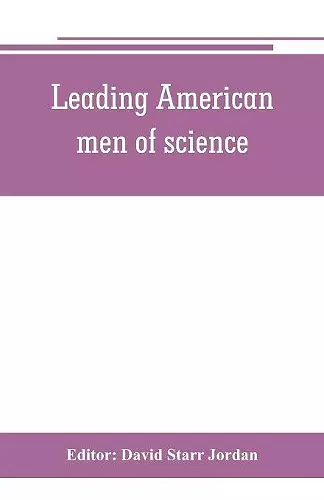 Leading American men of science cover