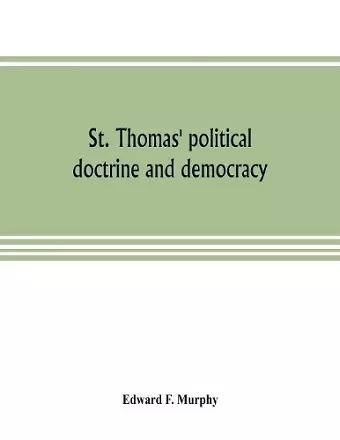 St. Thomas' political doctrine and democracy cover