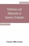 Methods and materials of literary criticism; lyric, epic and allied forms of poetry cover