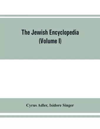 The Jewish encyclopedia cover