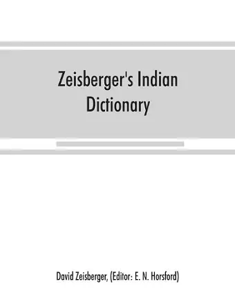 Zeisberger's Indian dictionary cover