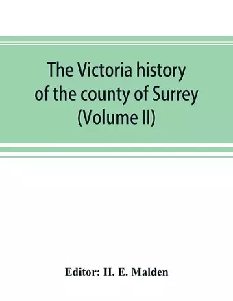 The Victoria history of the county of Surrey (Volume II) cover