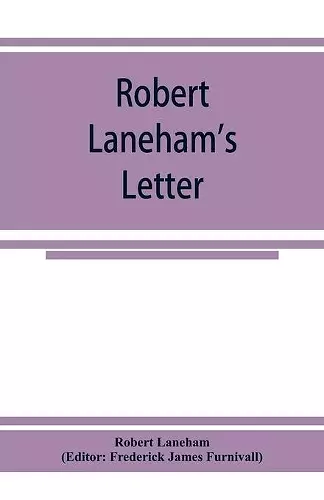 Robert Laneham's letter cover