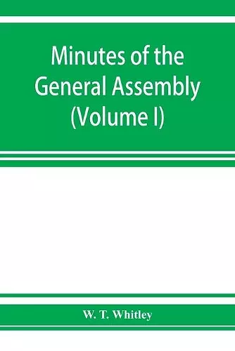 Minutes of the General Assembly of the General Baptist churches in England cover