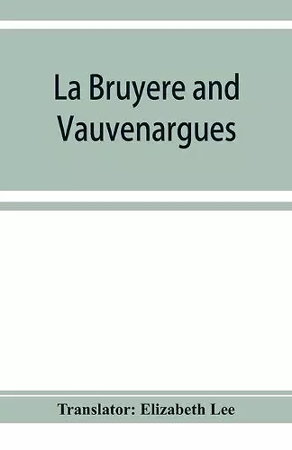 La Bruyère and Vauvenargues cover