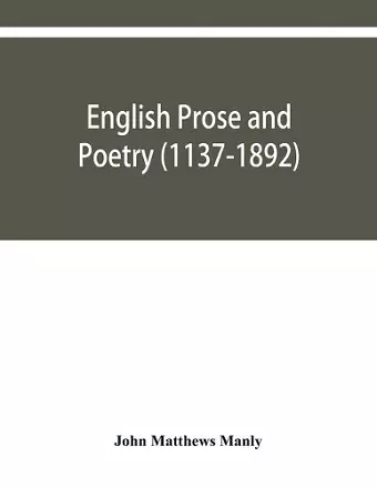 English prose and poetry (1137-1892) cover