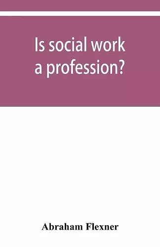 Is social work a profession? cover