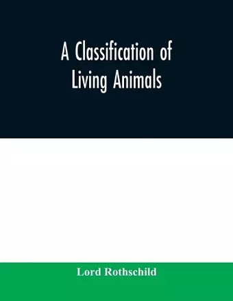 A classification of living animals cover