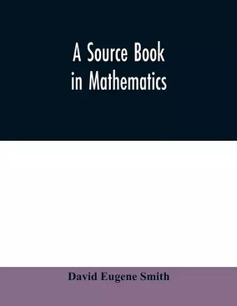 A source book in mathematics cover