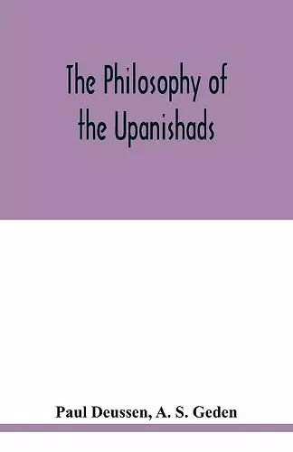 The philosophy of the Upanishads cover