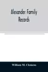 Alexander family records cover