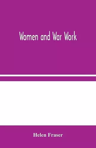 Women and War Work cover