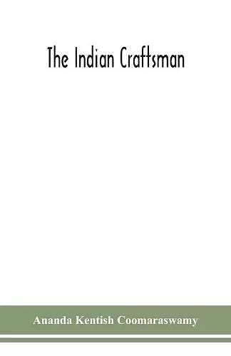 The Indian craftsman cover