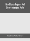 List of parish registers and other genealogical works cover