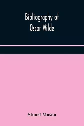 Bibliography of Oscar Wilde cover