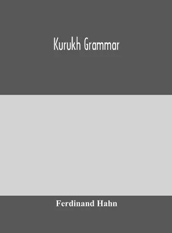 Kurukh grammar cover