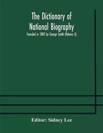 The dictionary of national biography cover