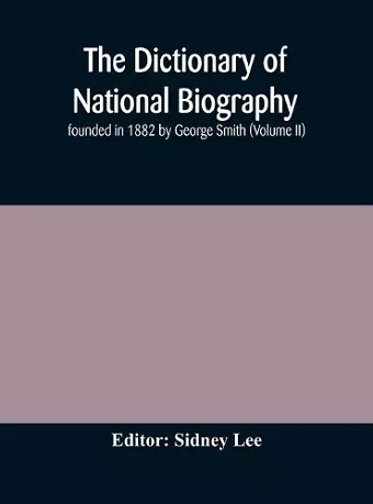 The dictionary of national biography cover