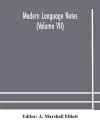 Modern language notes (Volume VII) cover