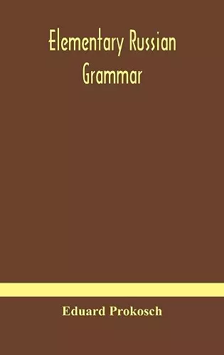 Elementary Russian grammar cover