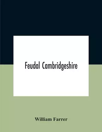 Feudal Cambridgeshire cover