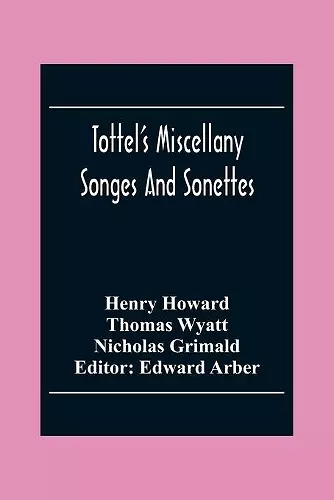 Tottel'S Miscellany cover