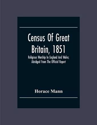 Census Of Great Britain, 1851 cover