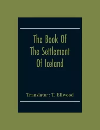 The Book Of The Settlement Of Iceland cover