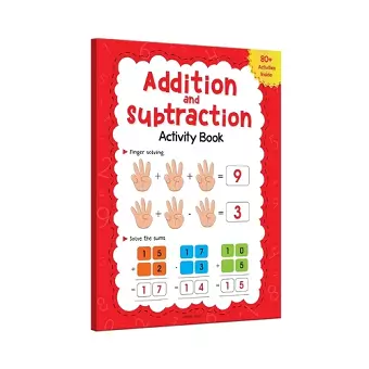 Addition and Subtraction Activity Book for Children - 80+ Activities Inside cover