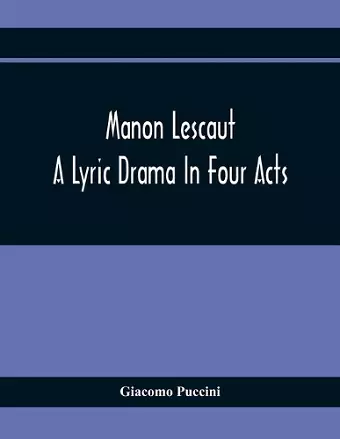 Manon Lescaut cover