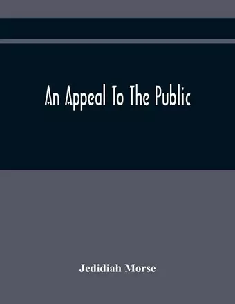 An Appeal To The Public cover