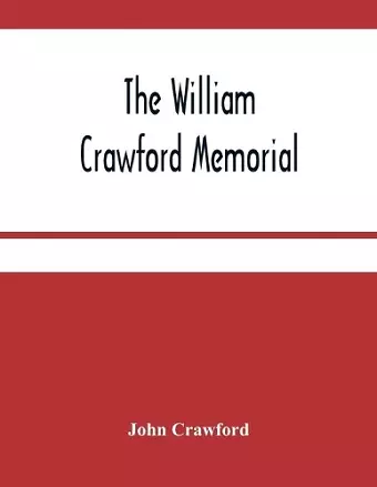 The William Crawford Memorial cover