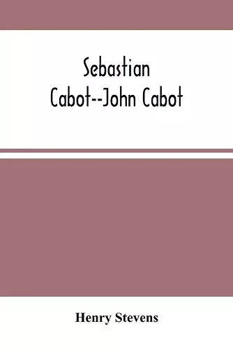 Sebastian Cabot--John Cabot cover