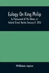 Eulogy On King Philip; As Pronounced At The Odeon, In Federal Street, Boston January 8, 1836 cover