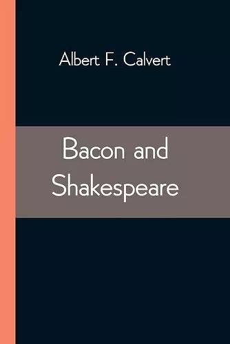 Bacon and Shakespeare cover