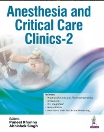 Anesthesia and Critical Care Clinics - 2 cover