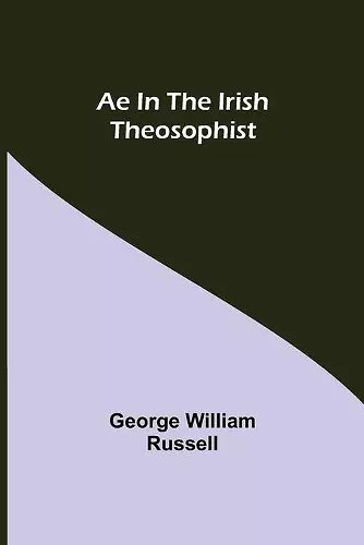 Ae In The Irish Theosophist cover