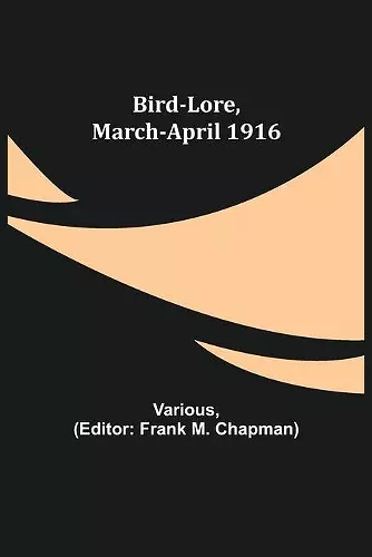 Bird-Lore, March-April 1916 cover