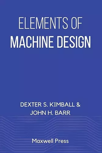 Elements of Machine Design cover