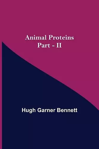 Animal Proteins Part - II cover