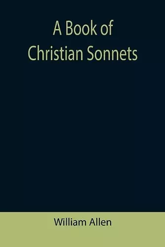 A Book of Christian Sonnets cover