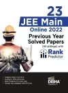 23 JEE Main Online 2022 Previous Year Solved Papers (All sittings) with Rank Predictor cover