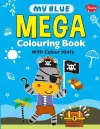 My Blue Mega Colouring book cover